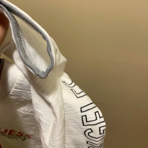 Guess Mens Los Angeles White Long Sleeve Tee Sz L - Picture 5 of 5